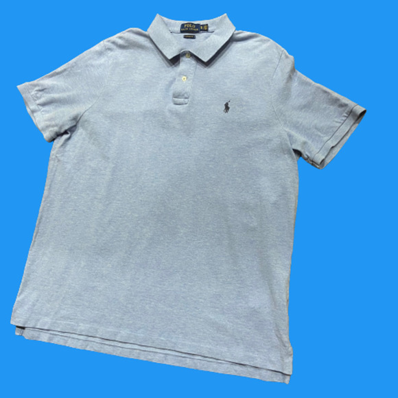 Polo Ralph Lauren Basic Classic Fit Blue Shirt Men's Size XL - Picture 1 of 7